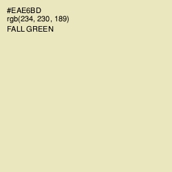 #EAE6BD - Fall Green Color Image